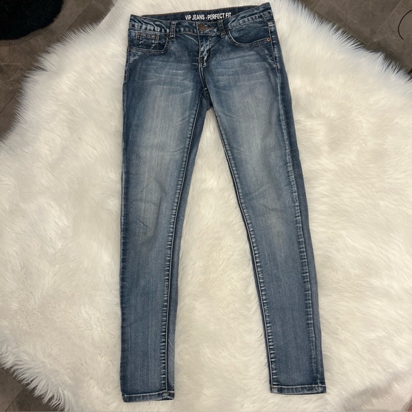 V.I.P. Stylish Blue Skinny Jeans for Women - Picture 1 of 9